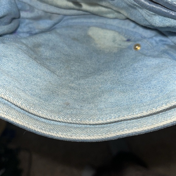 Craie Artistes amoureux Blue Leather Crossbody Bag - Picture 10 of 11